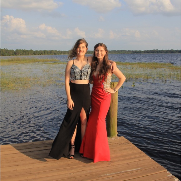 Beautiful Red Prom Dress - Picture 5 of 5